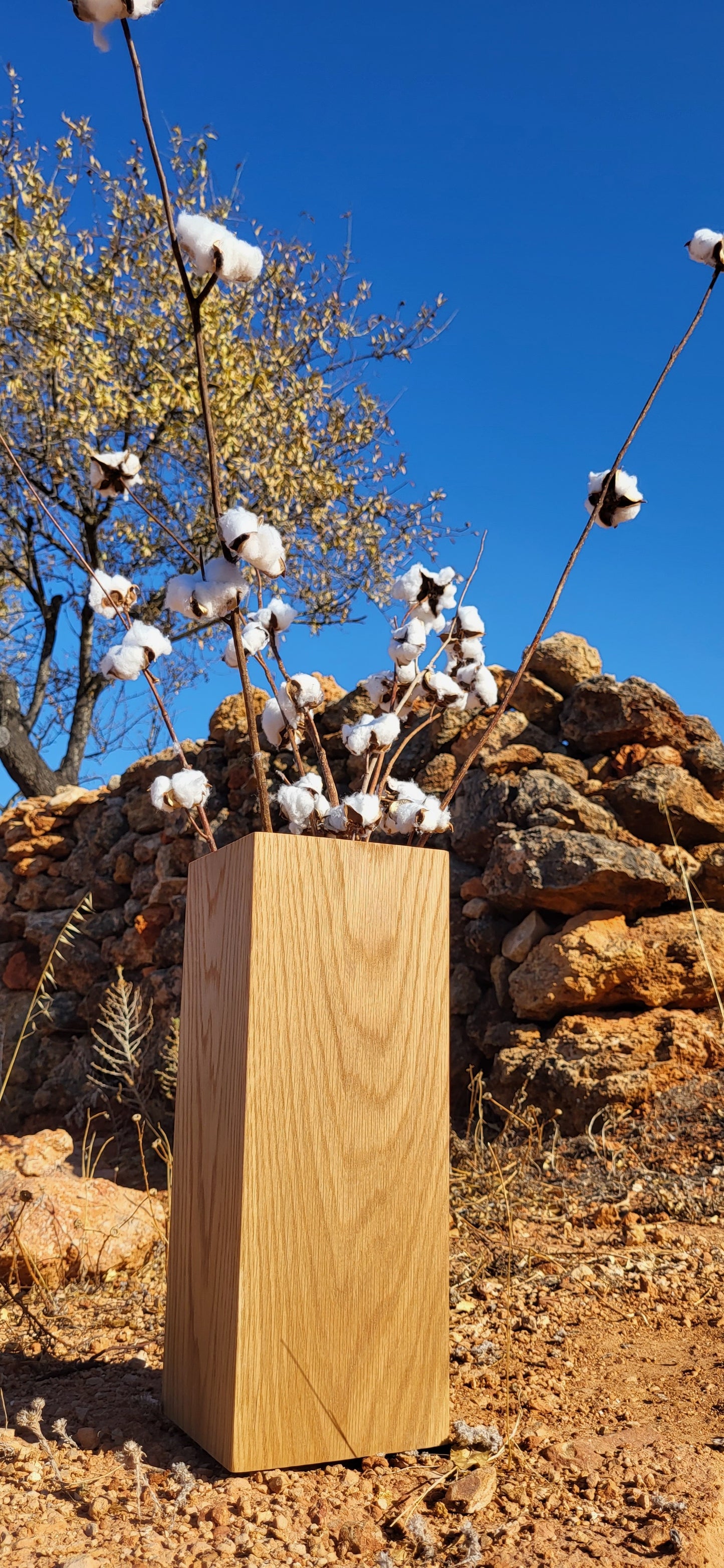 Handcrafted Oak Wooden Vase | Homy Stork