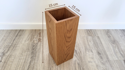 Handcrafted Oak Wooden Vase | Homy Stork