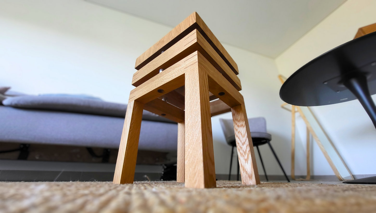 Handcrafted Oak Coffee Table by Homy Stork