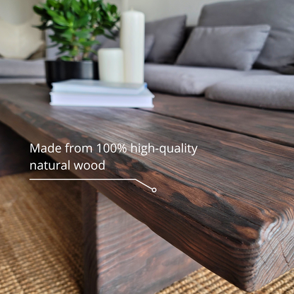 Handcrafted Wooden Coffee Table by Homy Stork