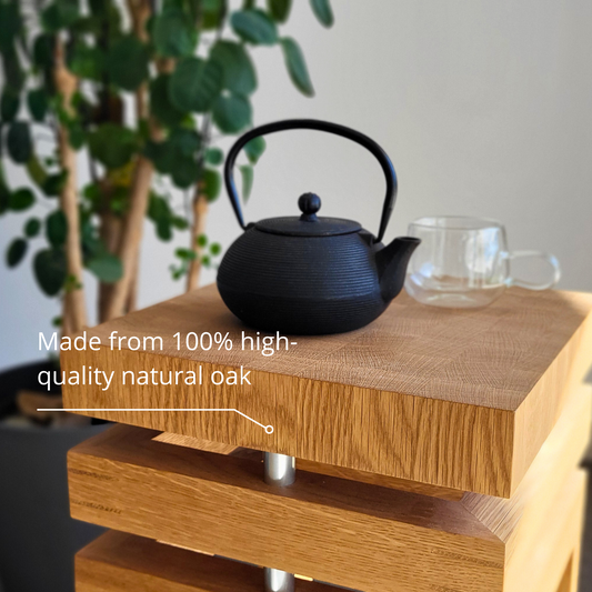 Handcrafted Oak Coffee Table by Homy Stork