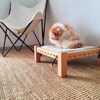 Wooden Pet Bed for Cats and Small Dogs | Homy Stork